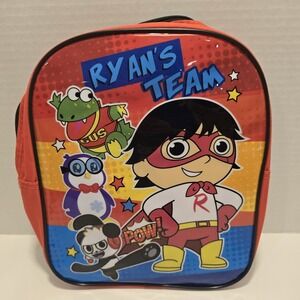 Ryan's World Mini Backpack 12" Ryan's Team Toddler Pre-School  Overnight Tote